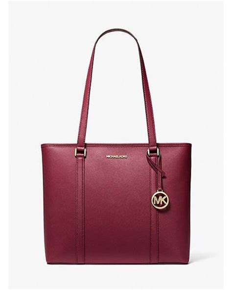 michael kors sady tote red